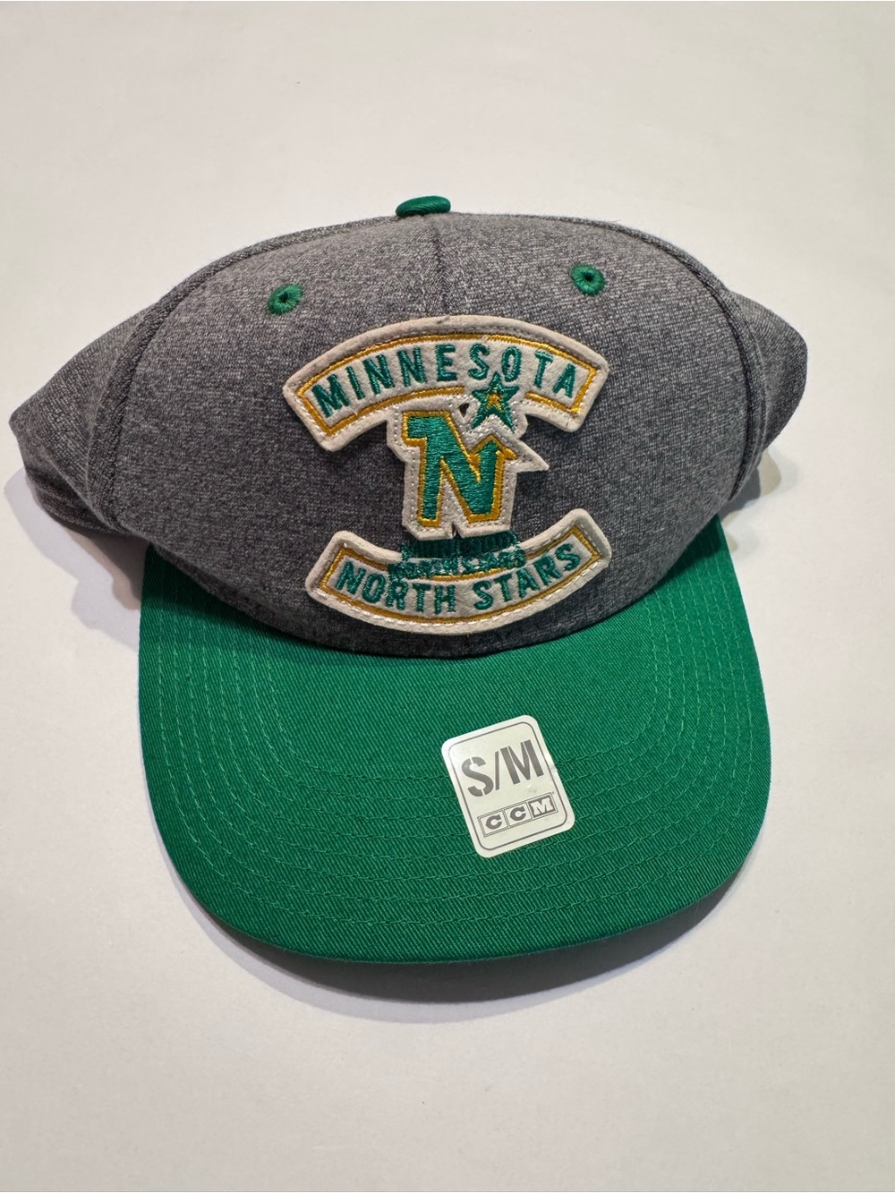 New Pro OKd CCM Minnesota North Stars NHL Authentic Flex Fit Hat Size S/M